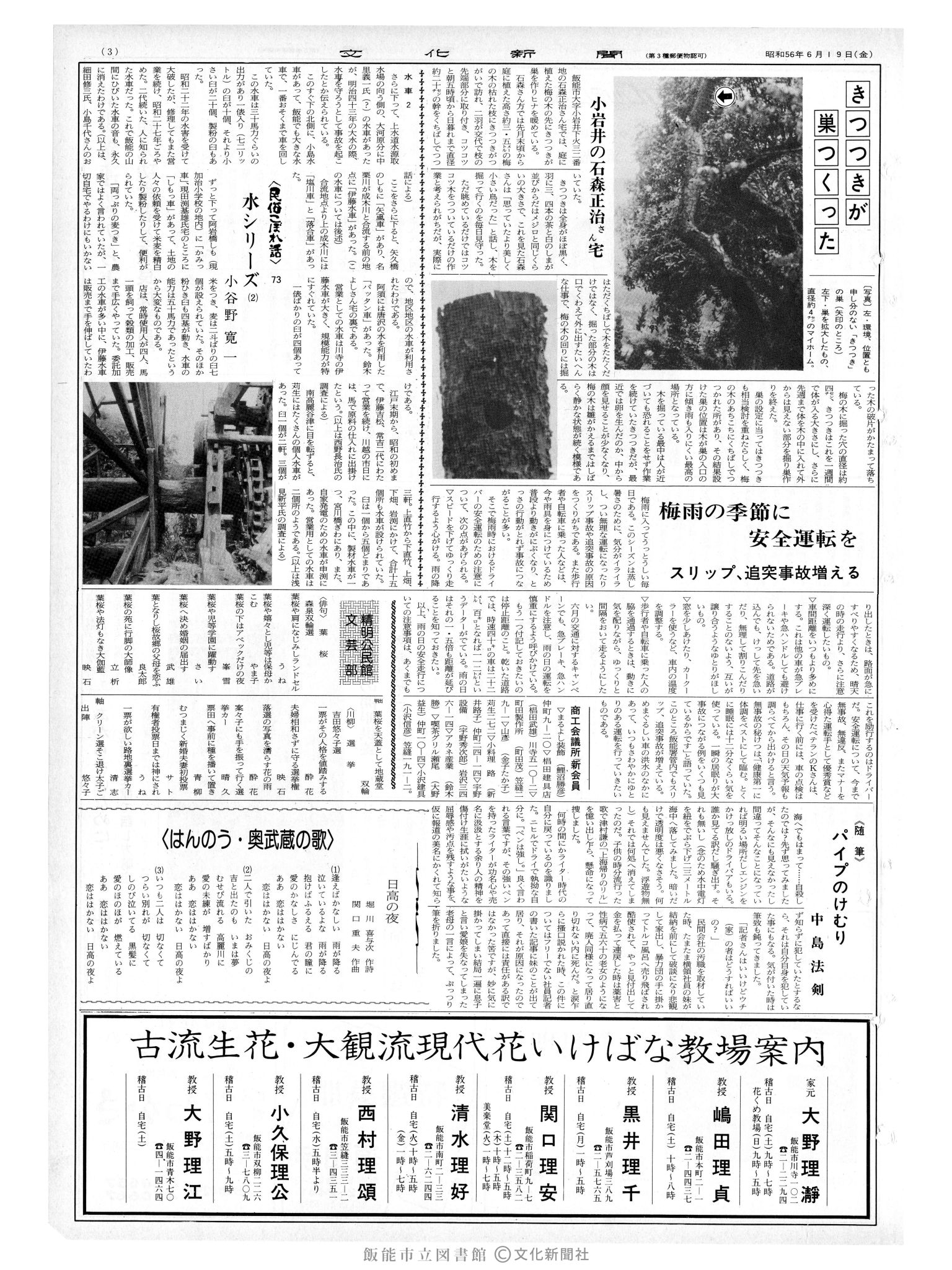 昭和56年6月19日3面 (第9856号) 