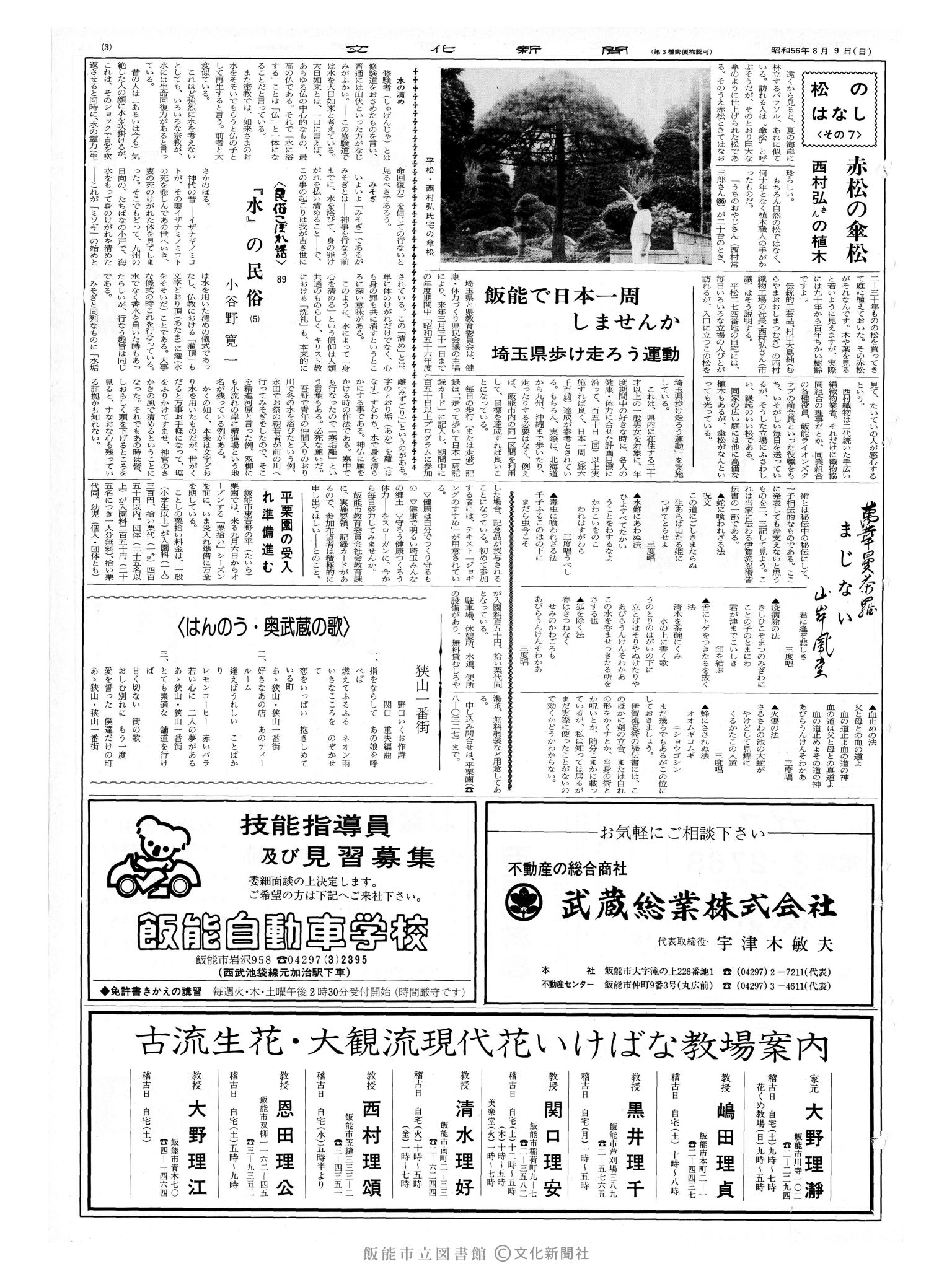 昭和56年8月9日3面 (第9901号) 