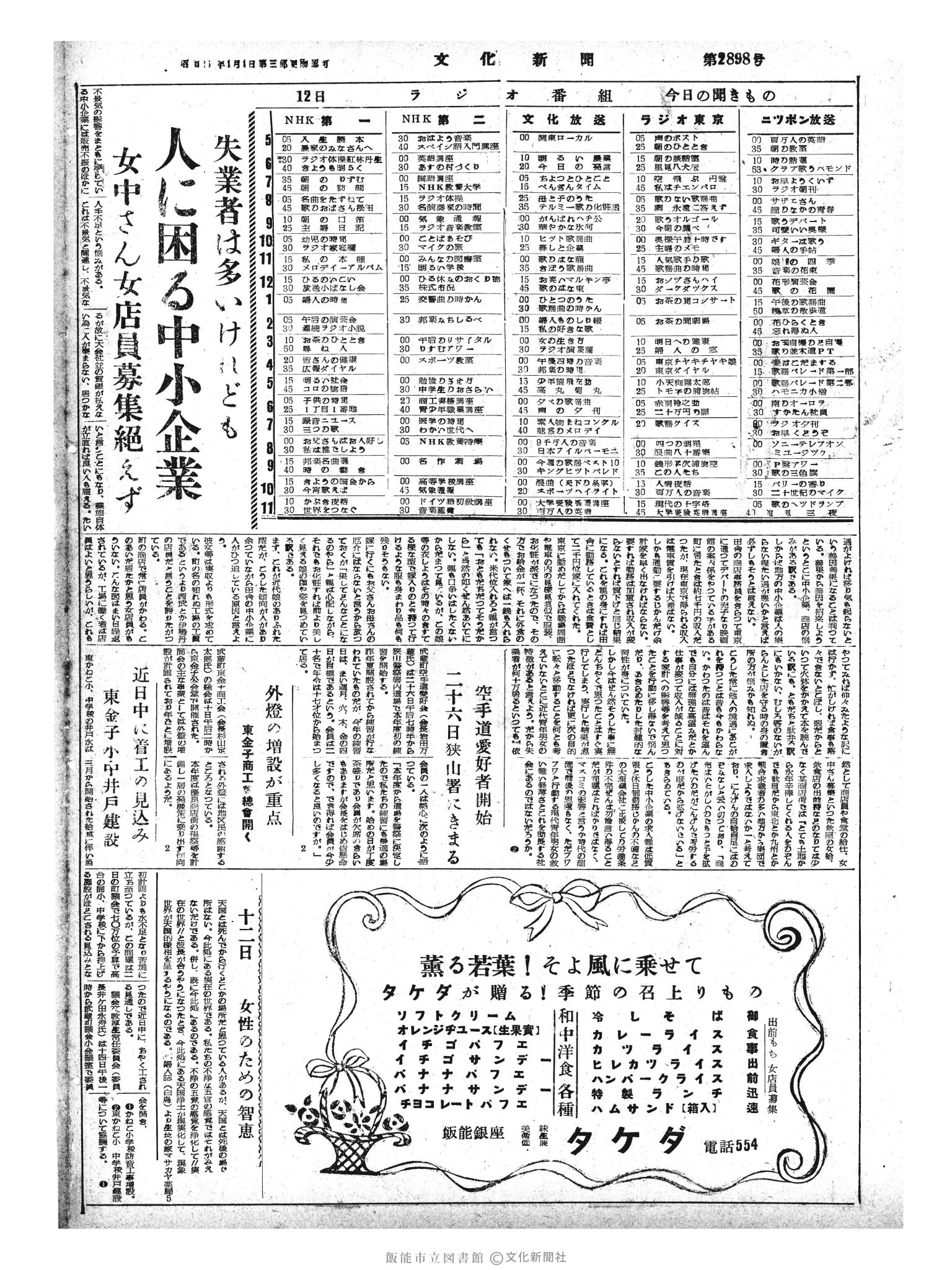 昭和33年5月12日4面 (第2898号) 