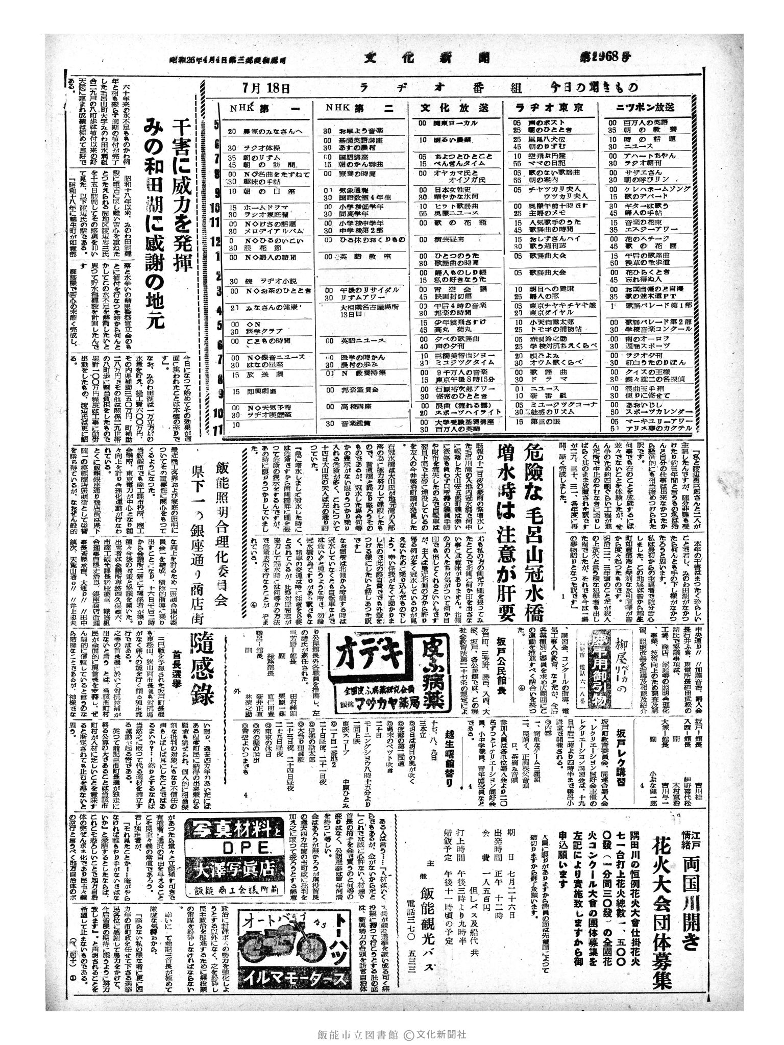 昭和33年7月18日4面 (第2968号) 