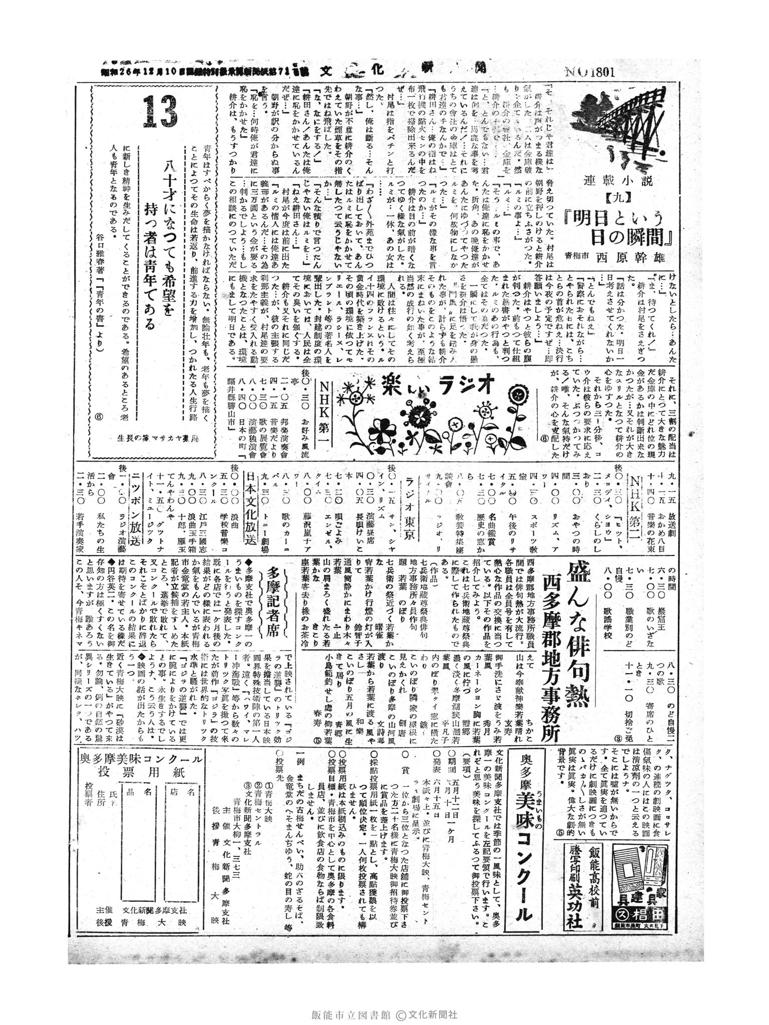 昭和30年5月13日2面 (第1801号) 