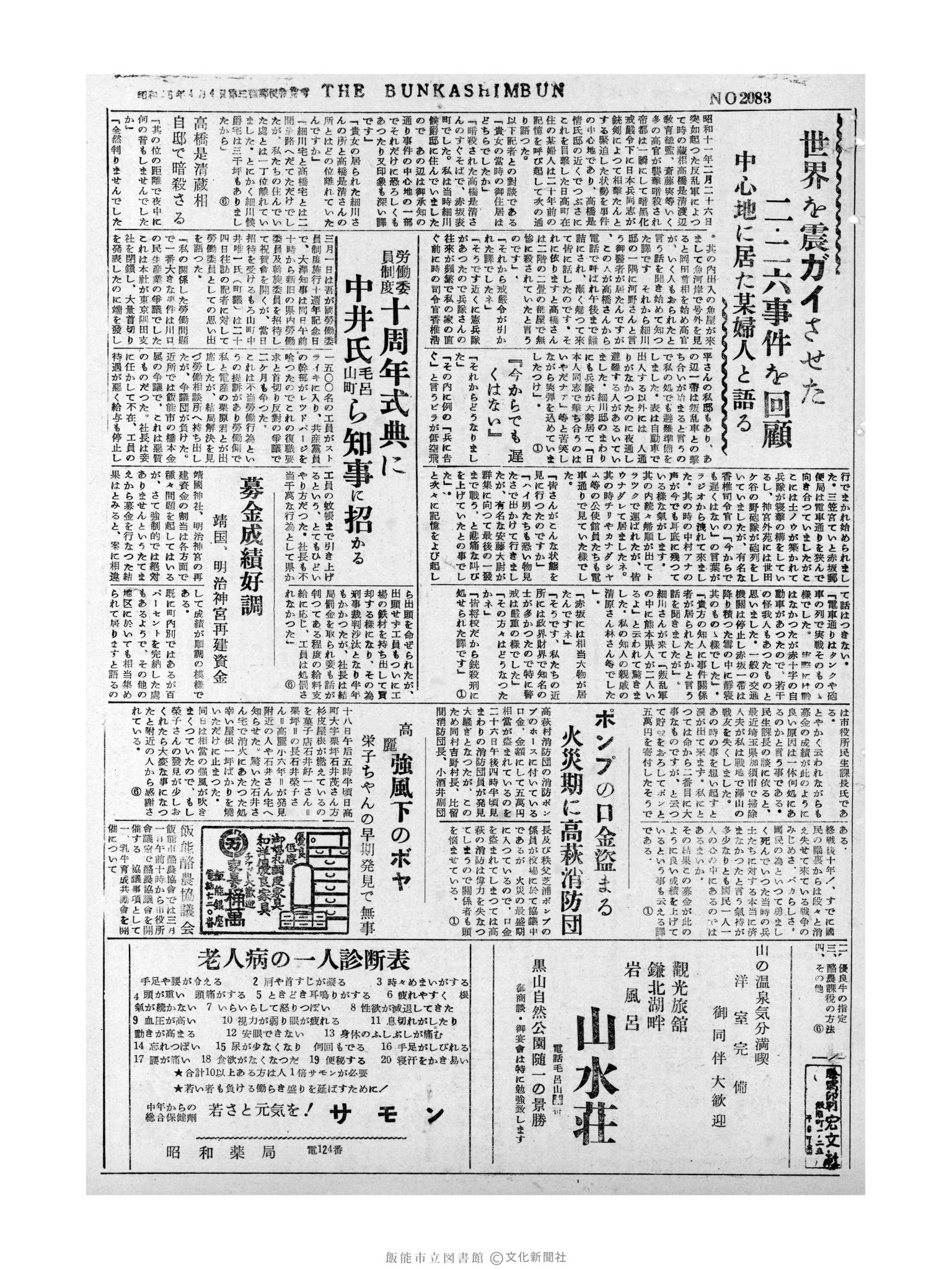 昭和31年2月28日3面 (第2083号) 