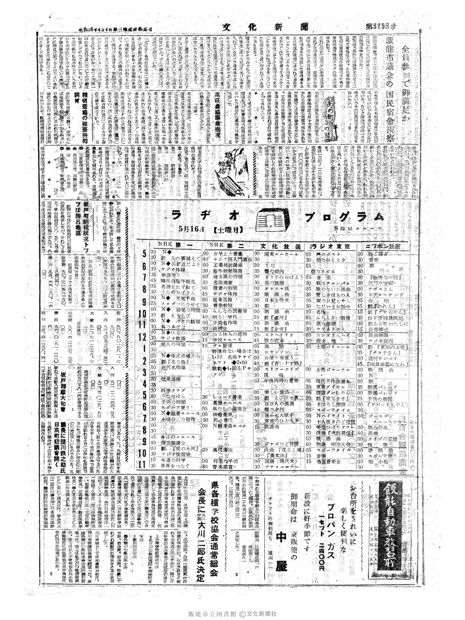 昭和34年5月16日4面 (第3258号) 