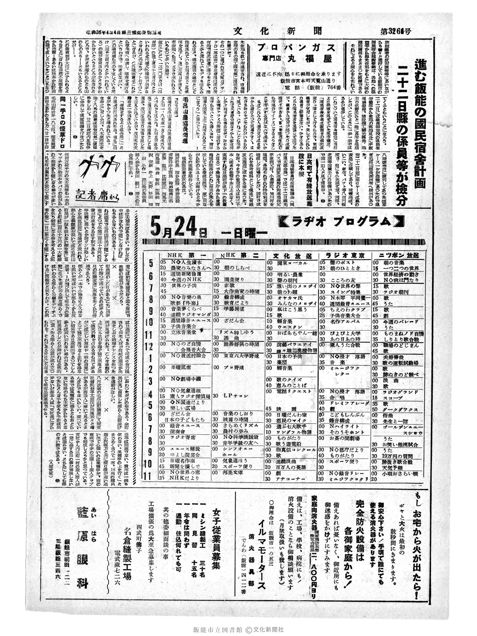 昭和34年5月24日4面 (第3266号) 