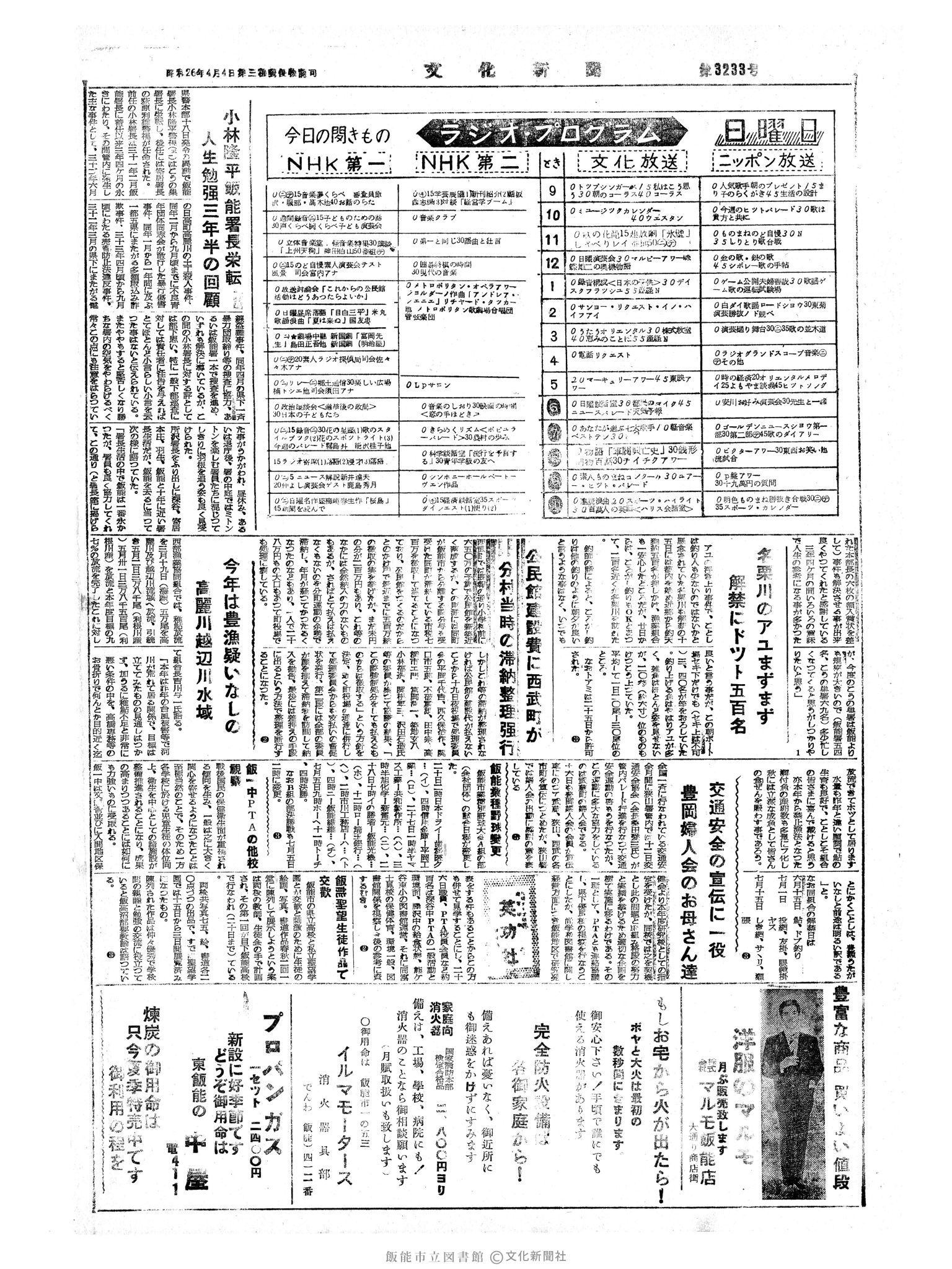 昭和34年6月21日4面 (第3233号) 