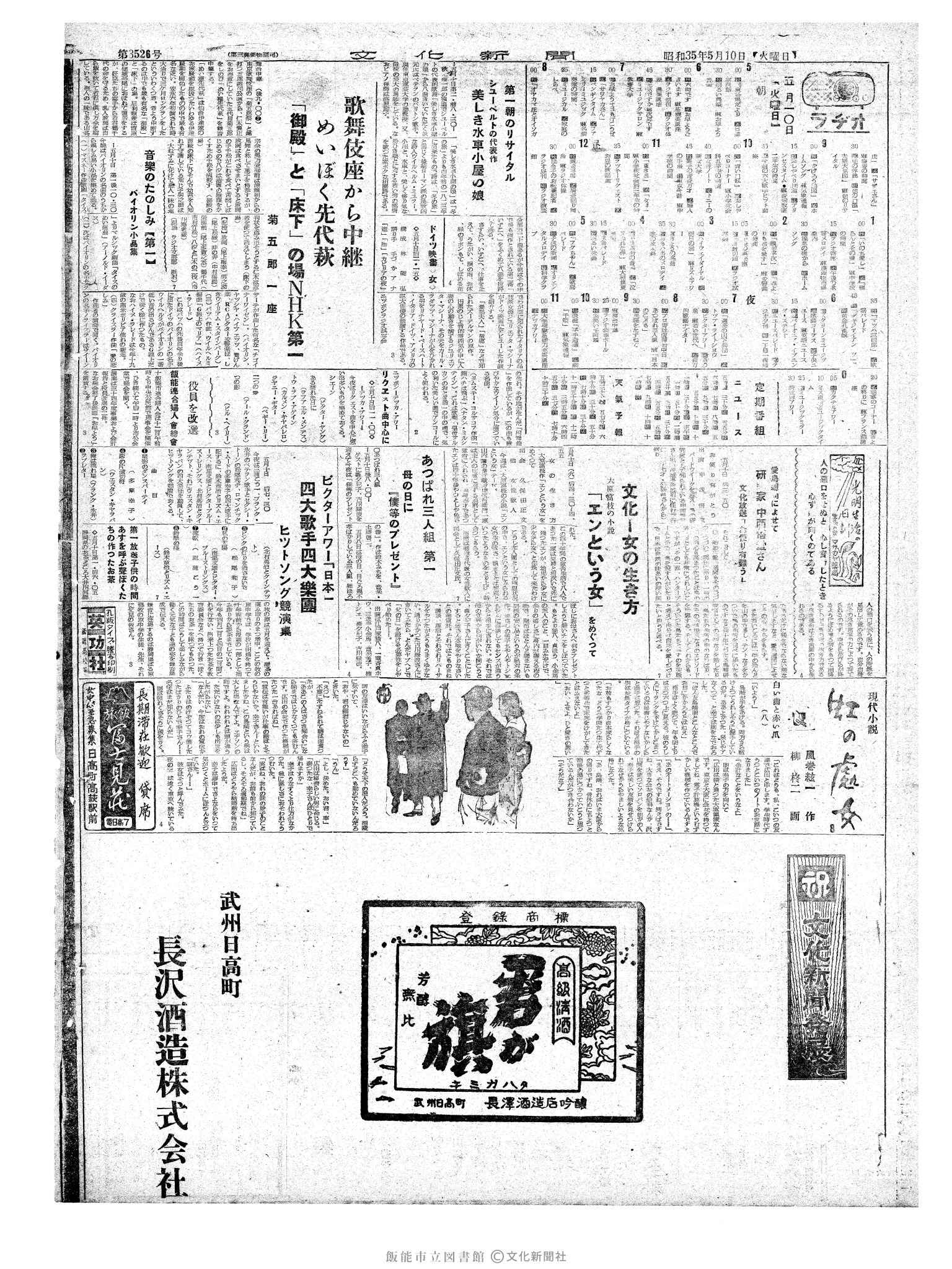 昭和35年5月10日2面 (第3526号) 