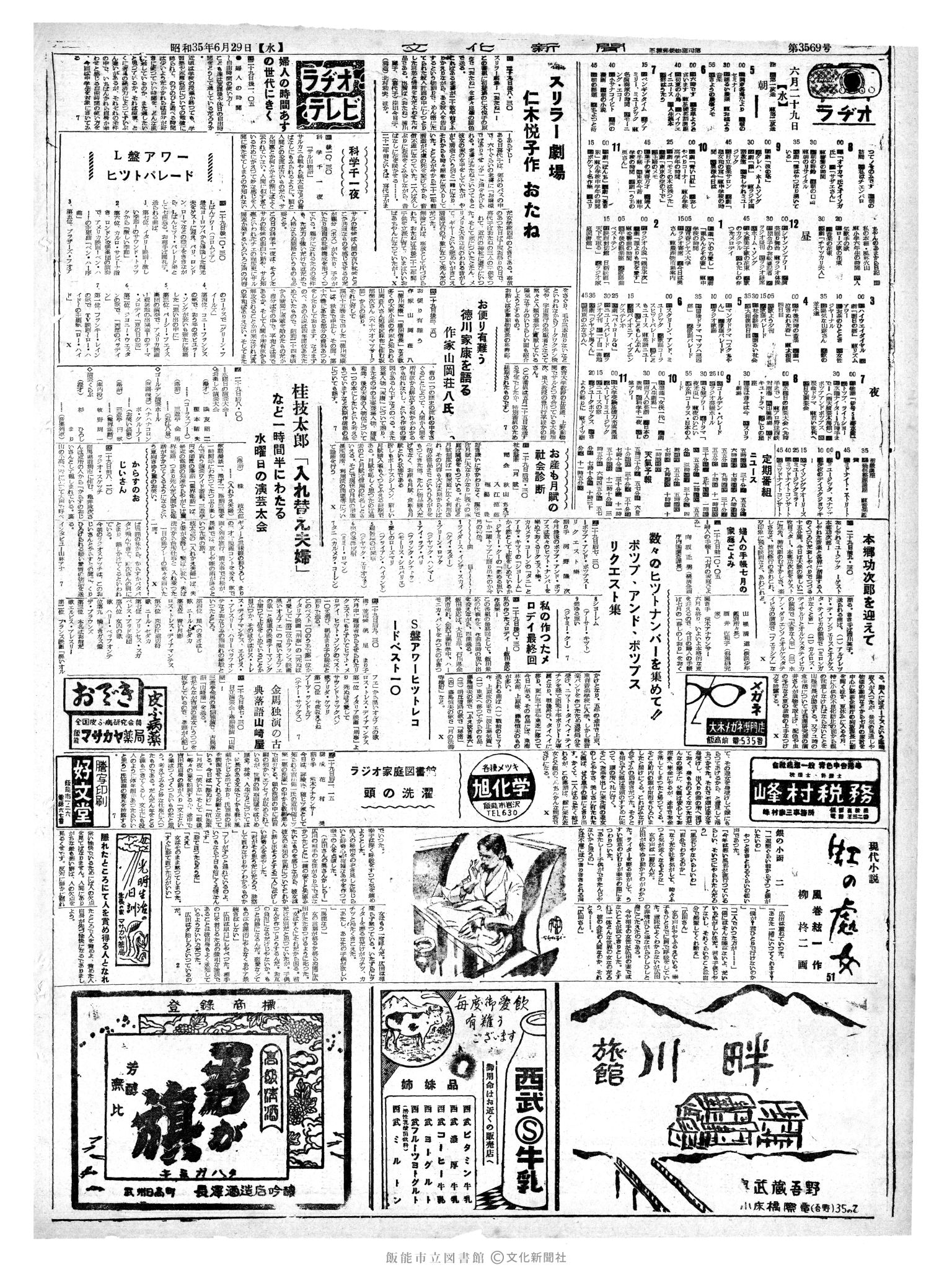 昭和35年6月29日2面 (第3569号) 