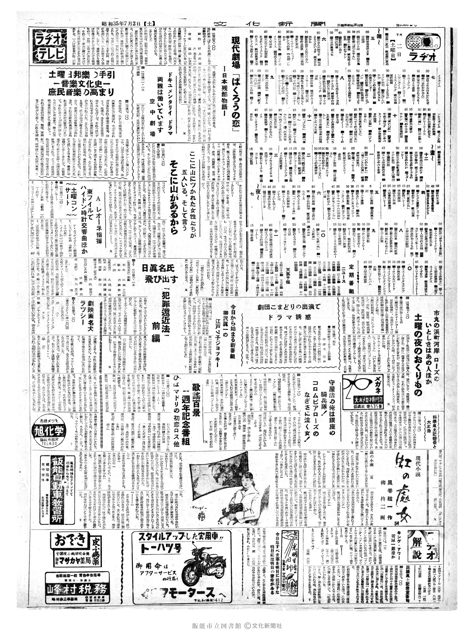 昭和35年7月2日2面 (第3572号) 