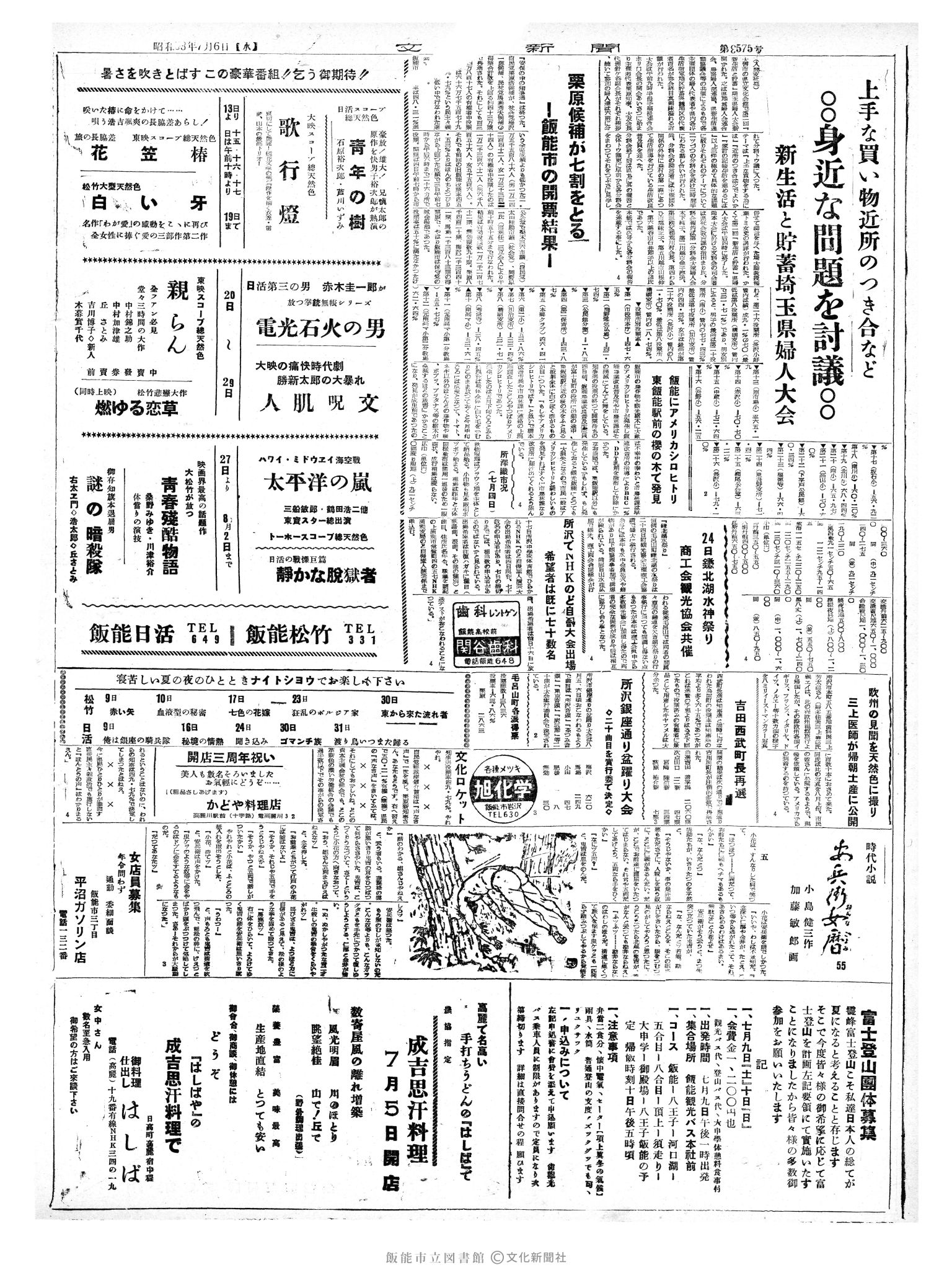 昭和35年7月6日4面 (第3575号) 