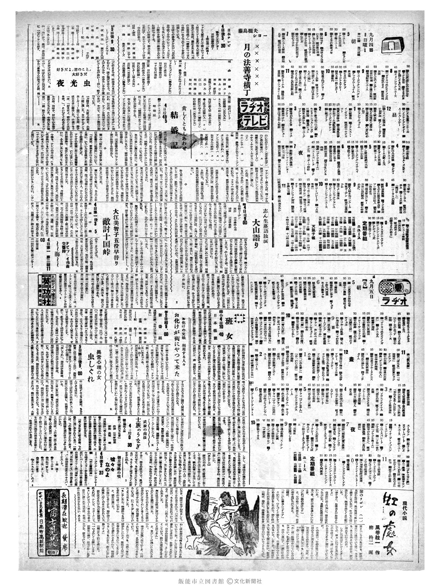 昭和35年9月4日2面 (第3628号) 