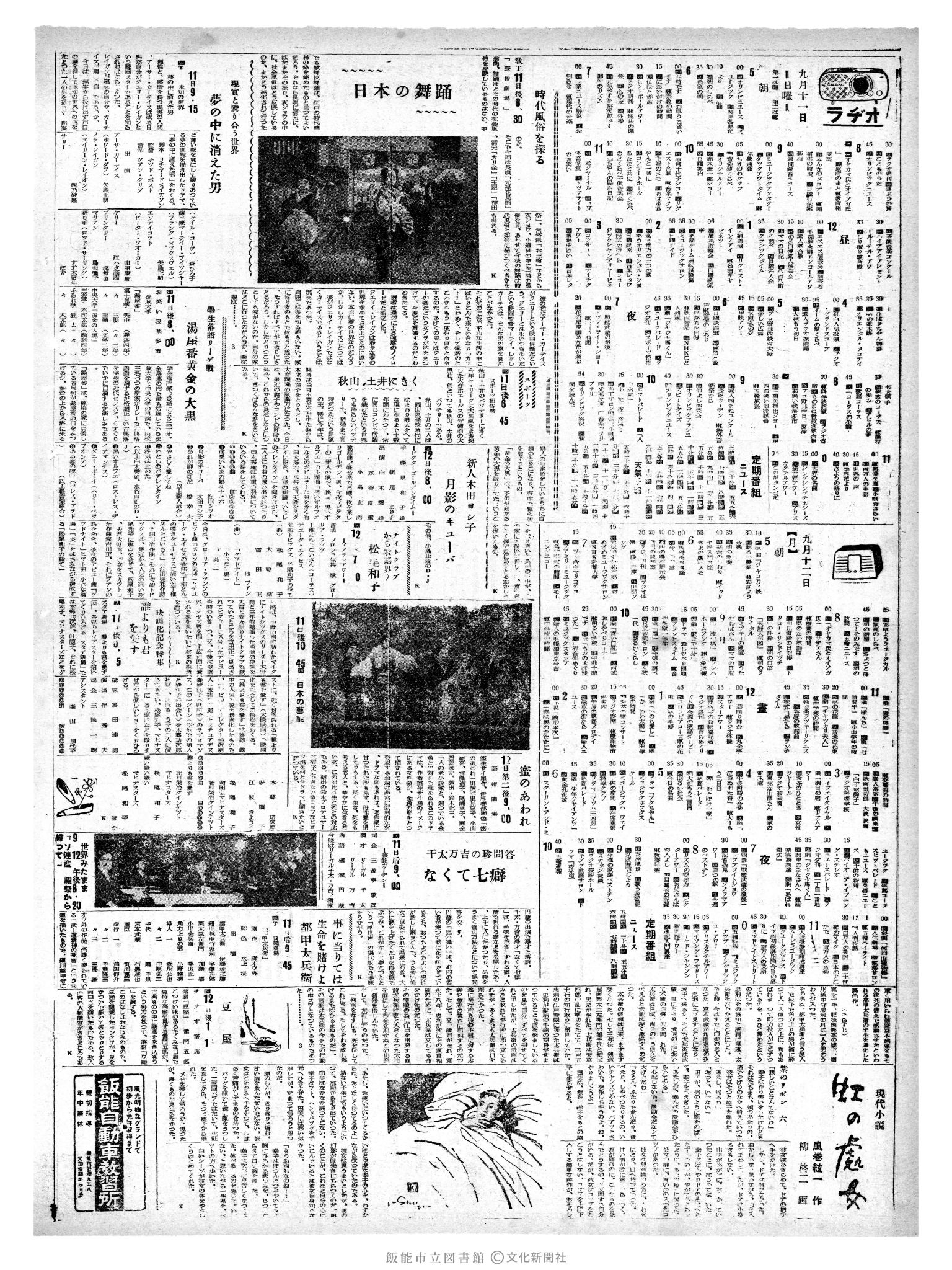 昭和35年9月11日2面 (第3634号) 