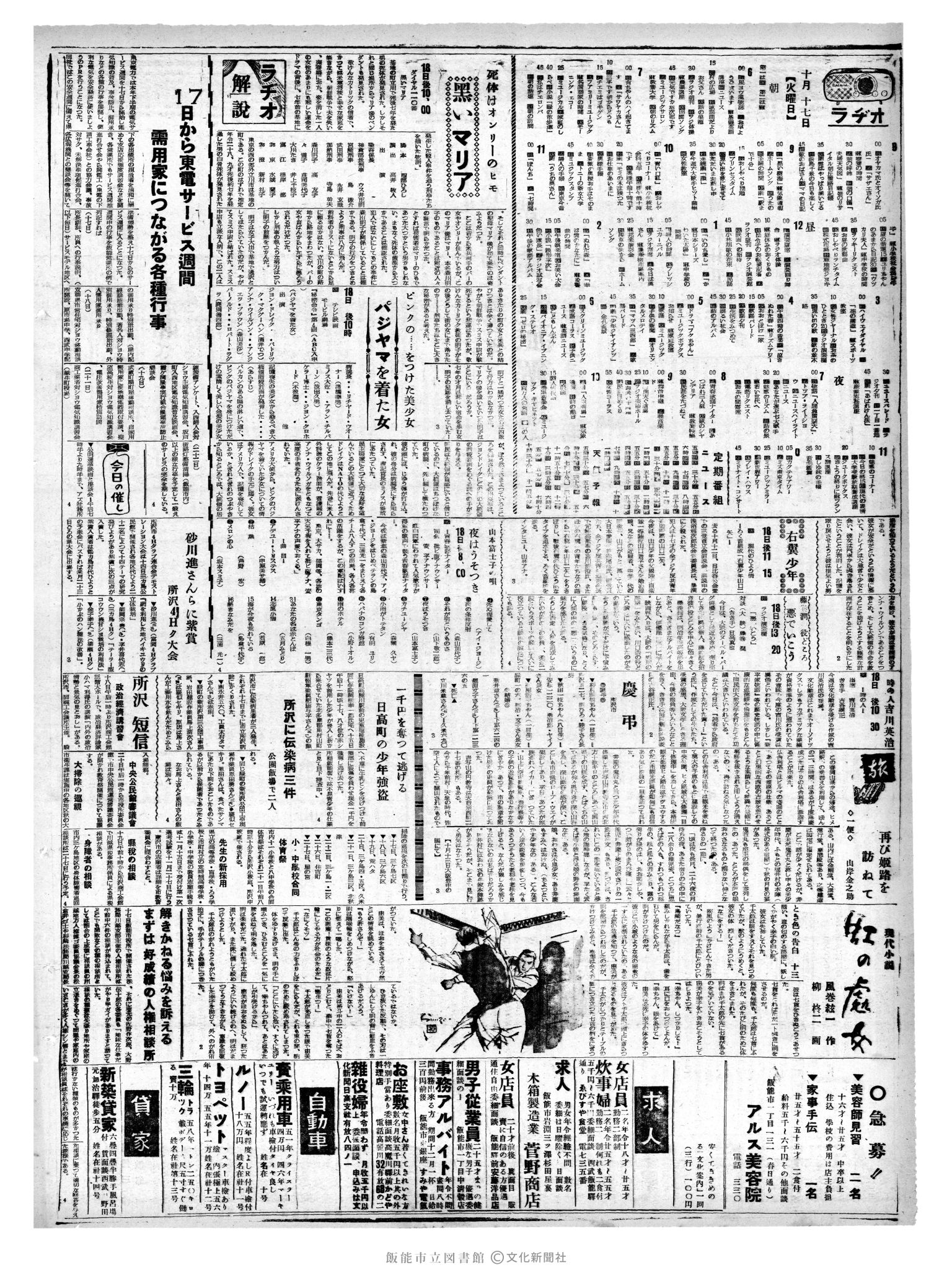 昭和35年10月18日2面 (第3666号) 