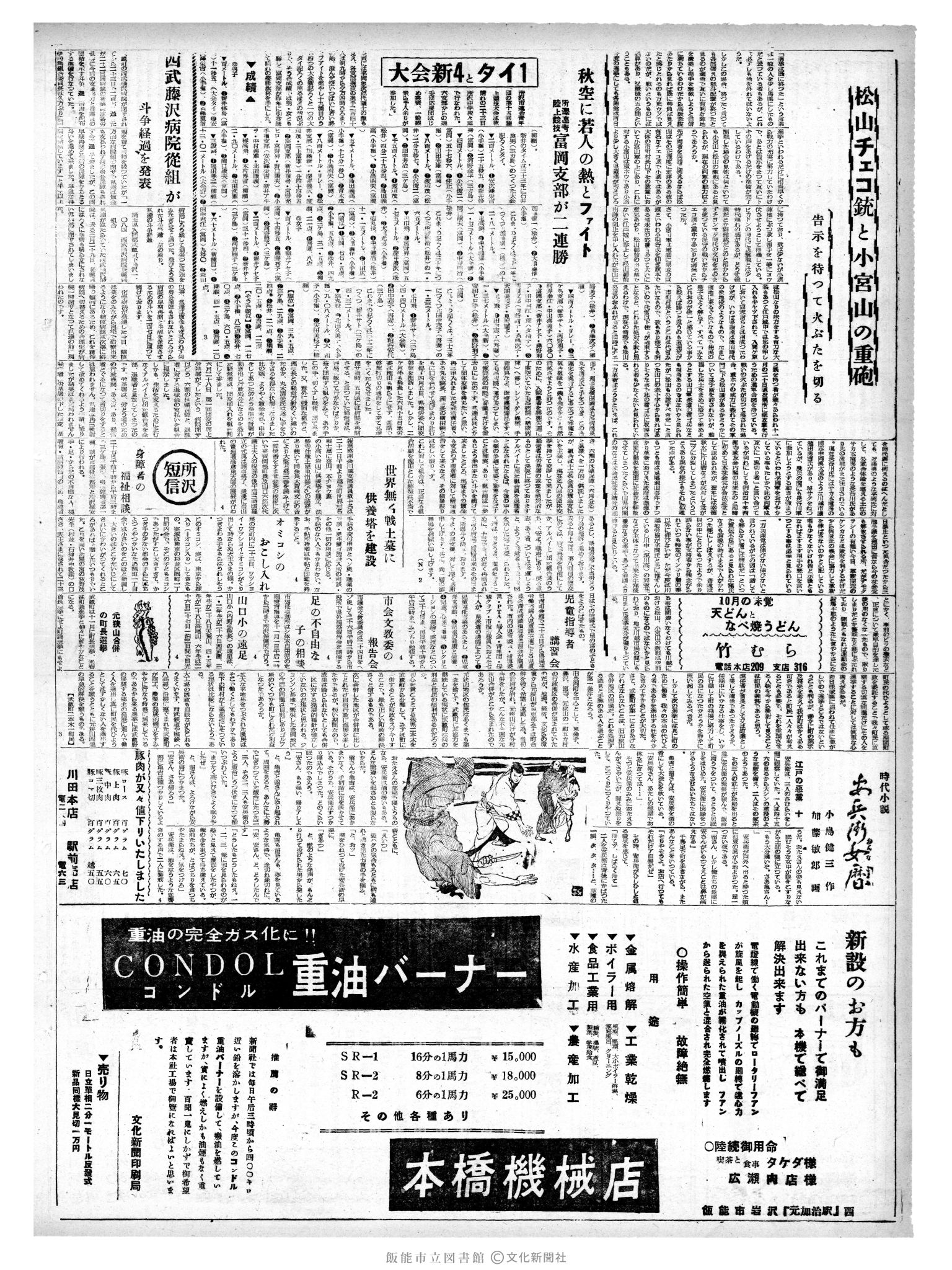 昭和35年10月26日4面 (第3673号) 