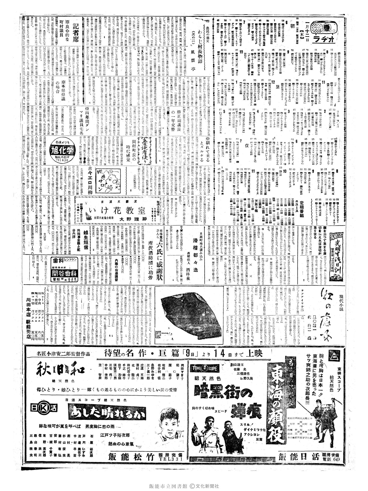 昭和36年1月12日2面 (第3737号) 