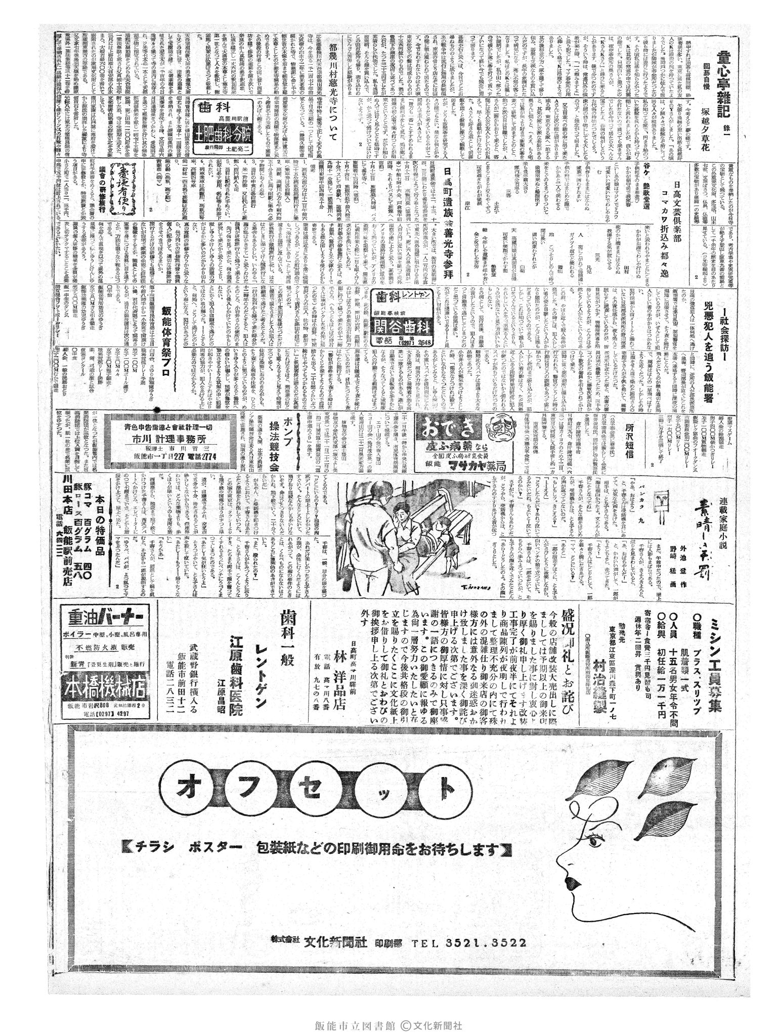 昭和36年10月11日2面 (第3966号) 