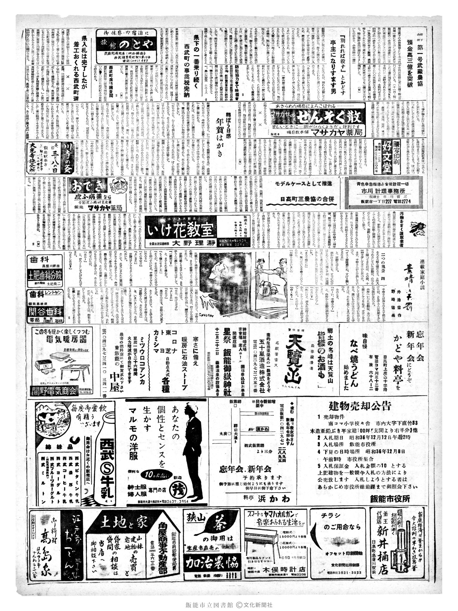 昭和36年12月3日2面 (第4012号) 