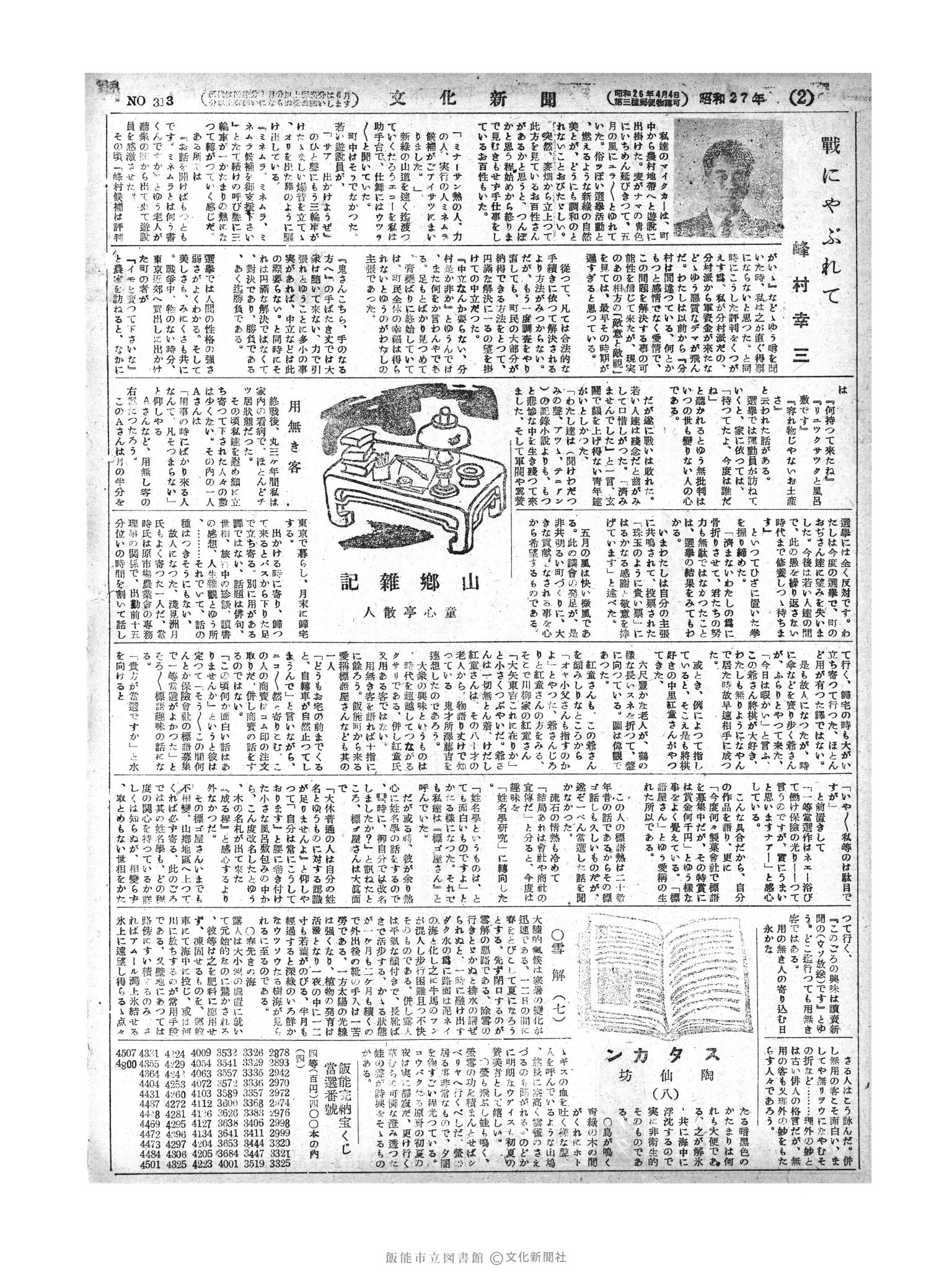 昭和27年5月14日2面 (第313号) 