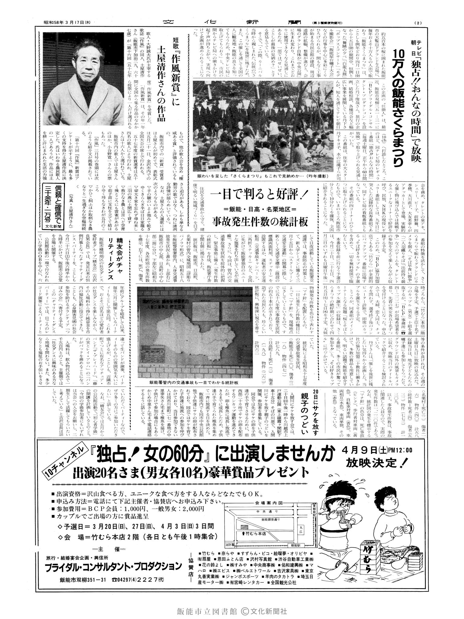 昭和58年3月17日2面 (第10367号) 