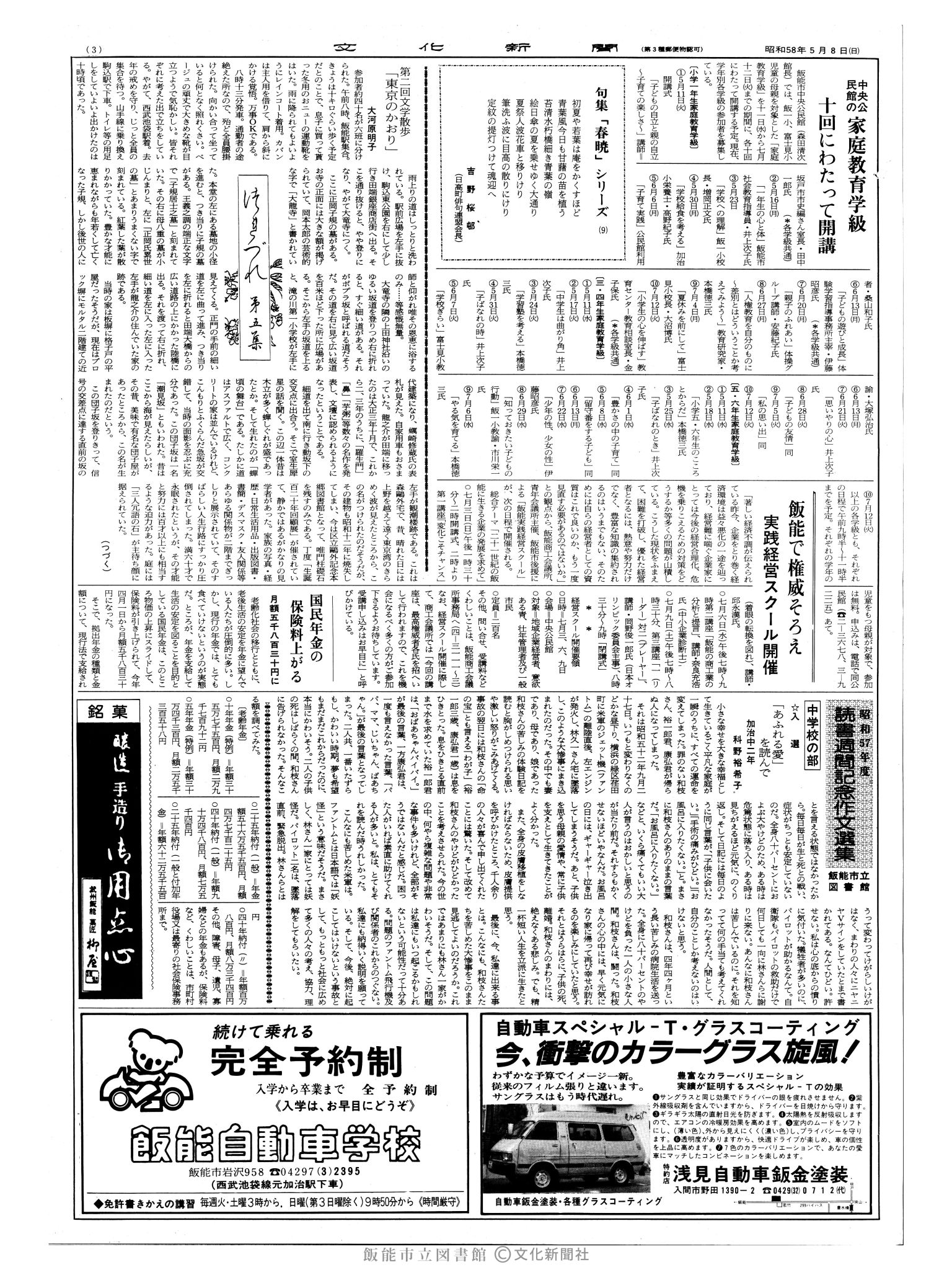 昭和58年5月8日3面 (第10408号) 