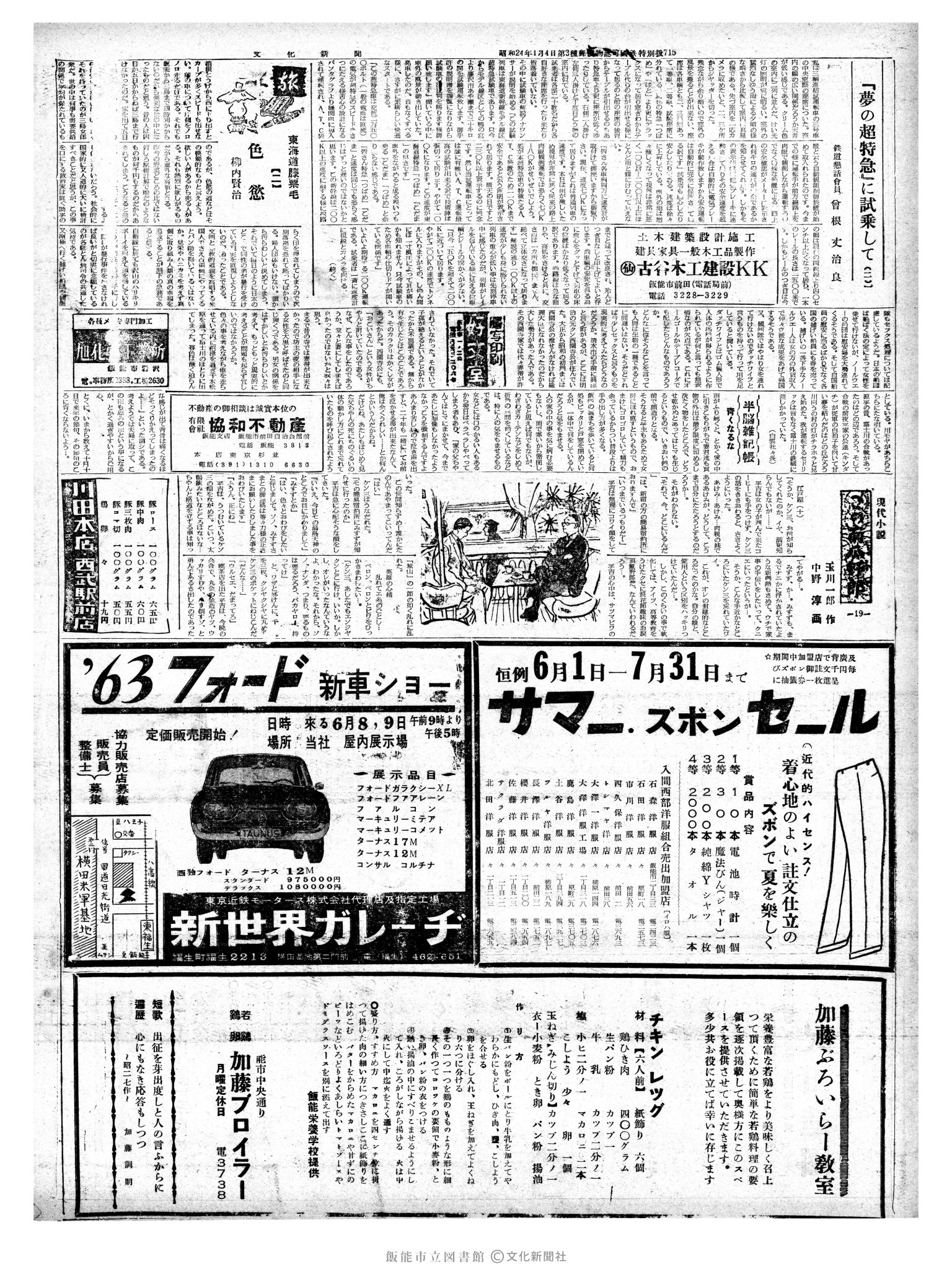 昭和38年6月4日2面 (第4480号) 