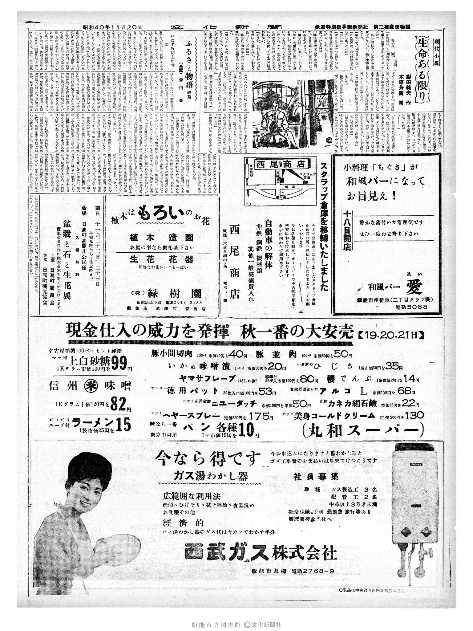 昭和40年11月20日2面 (第5234号) 